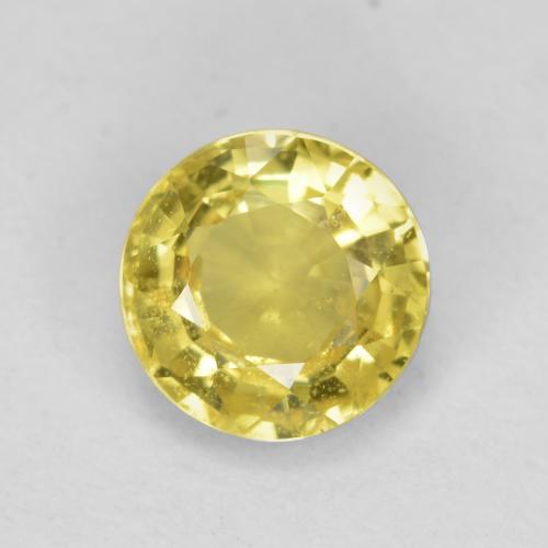 Tuscany Yellow Sapphire Gem - 0.7ct Round Facet (ID: 473607)