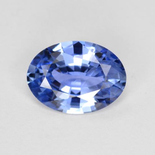 Pastel Blue Сапфир Камень - 0.9ct Фасетный Овал (ID: 475407)