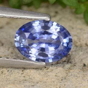Medium Navy Blue Сапфир Камень - 0.9ct Фасетный Овал (ID: 475408)