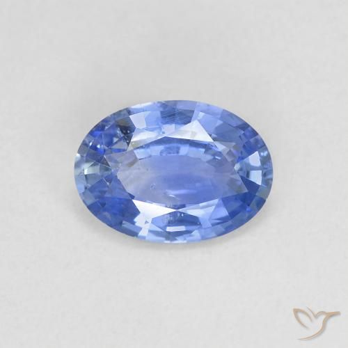 Intense Violet Blue Сапфир Камень - 0.8ct Фасетный Овал (ID: 475426)
