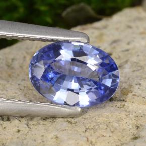 Deep Violet Blue Sapphire Gem - 0.7ct Oval Facet (ID: 475427)