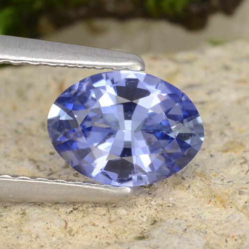 Saphir Ovale en damier des États-Unis 0,89 ct, dimension 7,3 x 5,4mm, pureté VS, pierre gemme naturelle BE-Chauffé, 1 pièce de saphir de couleur Bleu marine moyen, dureté Mohs de 9 convient aux bijoux de tous les jours, pierre de sagesse, Expose une grande brillance, Photo A