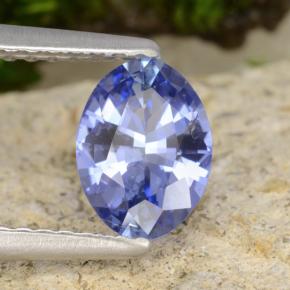 0.89 ct Blue Sapphire Stone, Natural Sapphire in Oval Facet Shape for Sale