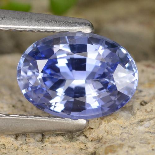 Medium Navy Blue Сапфир Камень - 0.9ct Фасетный Овал (ID: 475700)