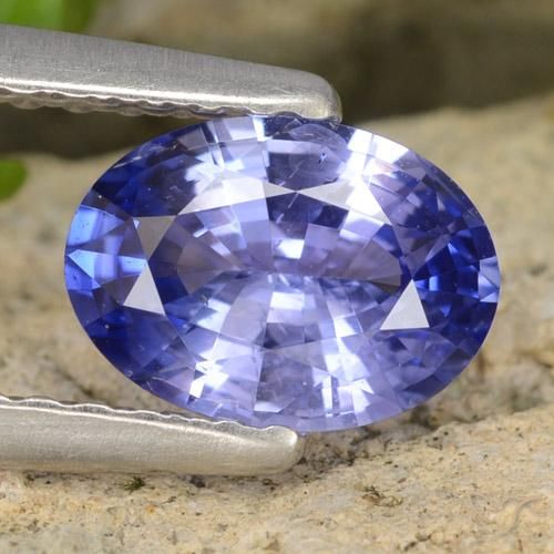 0.85 ct Loose Blue Sapphire, 7.1 x 5.1 mm Oval Cut From Sri Lanka, Photo A