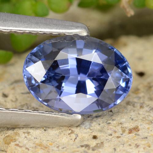 ミディアムネイビーブルー サファイア 宝石 - 0.9ct オーバル ファセット (ID: 475710)