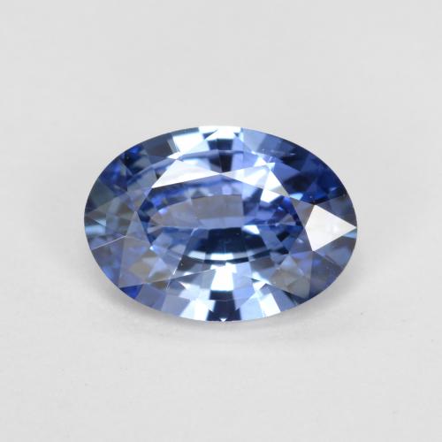 Medium Dark Blue Сапфир Камень - 0.8ct Фасетный Овал (ID: 475811)