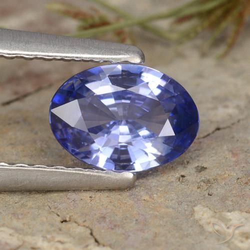 Medium Navy Blue Сапфир Камень - 0.7ct Фасетный Овал (ID: 475815)