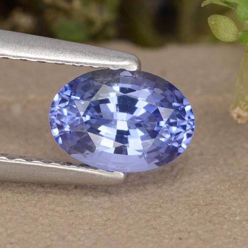 tiefblau Saphir Edelstein - 0.9ct Oval facettiert (ID: 476086)