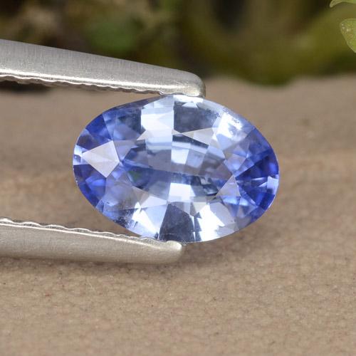Синий / Голубой Сапфир Камень - 0.6ct Фасетный Овал (ID: 476091)