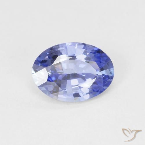 0.9 ct Loose Blue Sapphire, 7.3 x 5.3 mm Oval Cut From Sri Lanka, Photo A