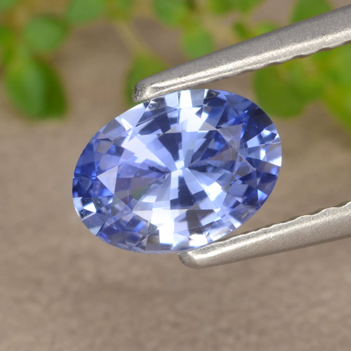 Темно-фиолетово-синий Сапфир Камень - 0.7ct Фасетный Овал (ID: 476219)