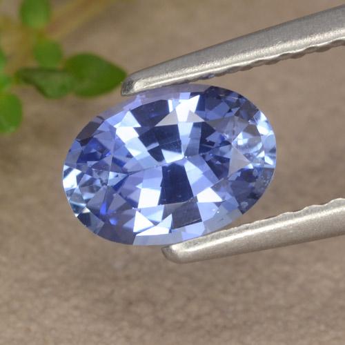 Синий / Голубой Сапфир Камень - 0.9ct Фасетный Овал (ID: 476220)