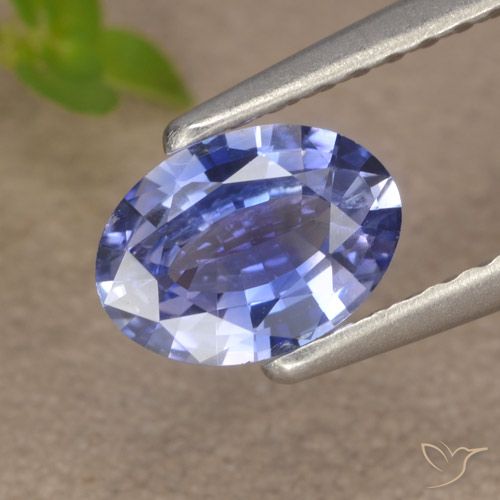 Intense Blue Saphir Edelstein - 0.7ct Oval facettiert (ID: 476221)