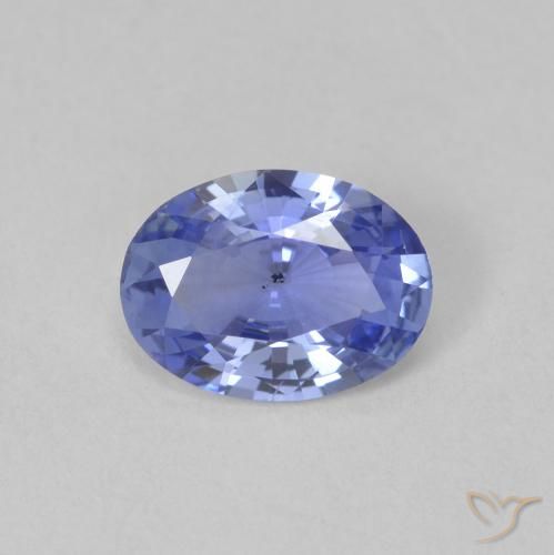 Pastel Blue Saphir Edelstein - 1ct Oval facettiert (ID: 476223)