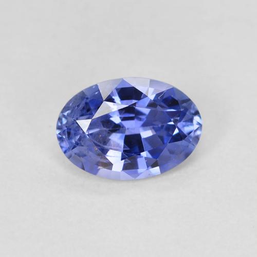 violett-blau Saphir Edelstein - 1ct Oval facettiert (ID: 476225)