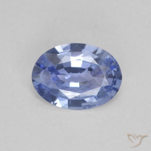 0.81ct Natural Medium Navy Blue Sapphire, Oval, VVS-VS