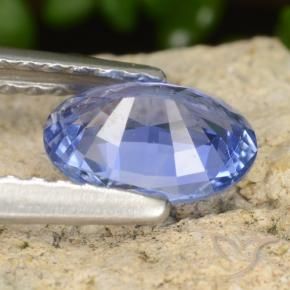 Sapphire Gemstone in 7 x 5 mm (calibrated) Size for Sale, Sapphire Stone in Medium Navy Blue Color