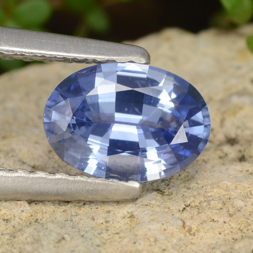Medium Navy Blue Сапфир Камень - 0.8ct Фасетный Овал (ID: 476280)