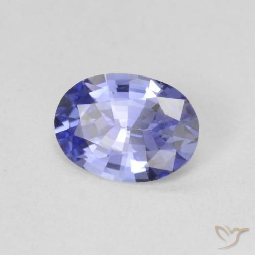0.89 ct Blue Sapphire Stone, Natural Sapphire in Oval Facet Shape for Sale