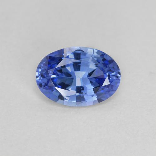 Синий / Голубой Сапфир Камень - 0.8ct Фасетный Овал (ID: 476286)