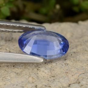 Sapphire Gemstone in 6.8 x 4.8 mm Size for Sale, Sapphire Stone in Pastel Blue Color