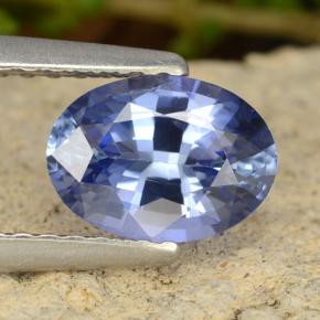 Intense Blue Saphir Edelstein - 1ct Oval facettiert (ID: 476546)
