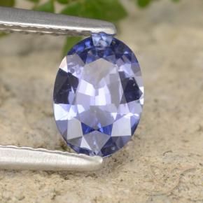 0.71 ct Blue Sapphire Stone, Natural Sapphire in Oval Facet Shape for Sale