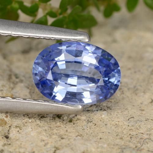 Medium Navy Blue Sapphire Gem - 0.9ct Oval Facet (ID: 476596)