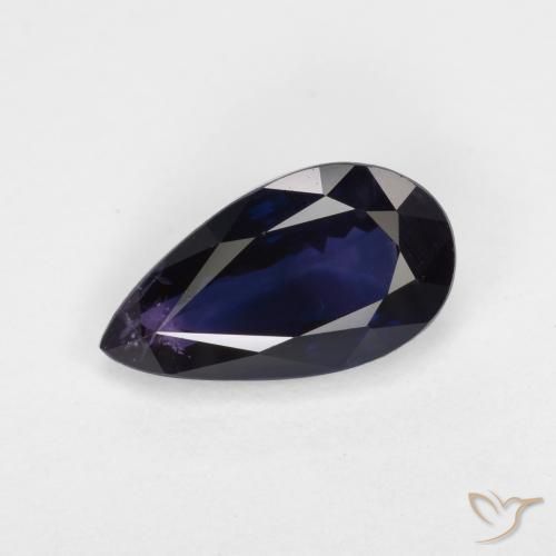0.97 ct Loose Violet Sapphire, 8.4 x 4.6 mm Pear Cut From Sri Lanka, Photo A