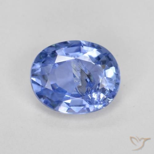 0.75ct Natural Pastel Blue Sapphire, Oval, SI