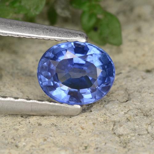 Medium Dark Blue Сапфир Камень - 0.7ct Фасетный Овал (ID: 478550)