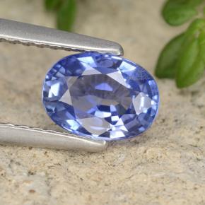 Medium Navy Blue Сапфир Камень - 1.1ct Фасетный Овал (ID: 478557)