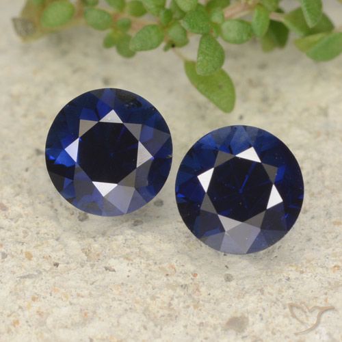 1.10ctw Natural Royal Blue Sapphire, Round, VVS-VS