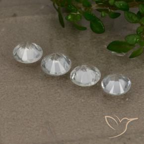 Sapphire Gemstones in 4.5 mm (calibrated) Size for Sale, Sapphire Stones in White Color