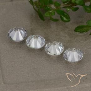 Sapphire Gemstones in 4.5 mm (calibrated) Size for Sale, Sapphire Stones in White Color