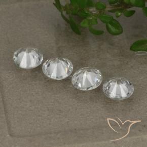 Sapphire Gemstones in 4.3 mm Size for Sale, Sapphire Stones in White Color