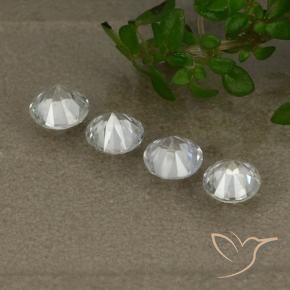 Sapphire Gemstones in 4.4 mm Size for Sale, Sapphire Stones in White Color