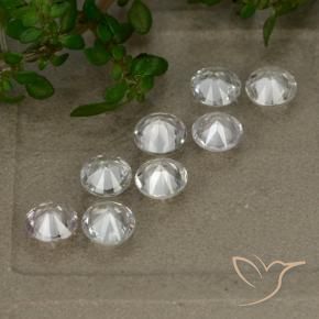 Sapphire Gemstones in 4.5 mm (calibrated) Size for Sale, Sapphire Stones in White Color