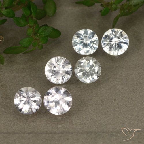 2.36ctw Natural White Sapphire, Round, VS