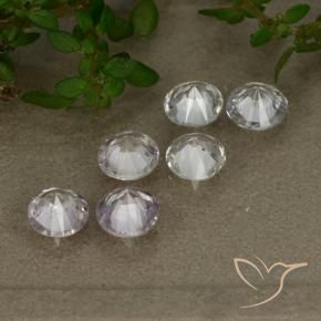 Sapphire Gemstones in 4.5 mm (calibrated) Size for Sale, Sapphire Stones in White Color