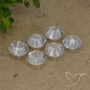 Sapphire Gemstones in 4.5 mm (calibrated) Size for Sale, Sapphire Stones in White Color