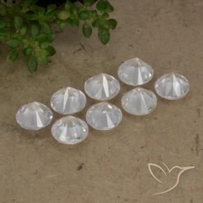 Sapphire Gemstones in 4.5 mm (calibrated) Size for Sale, Sapphire Stones in White Color