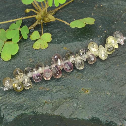 Многоцветный Сапфир Камень - 0.2ct Бриолет с Отверстием (ID: 480743)