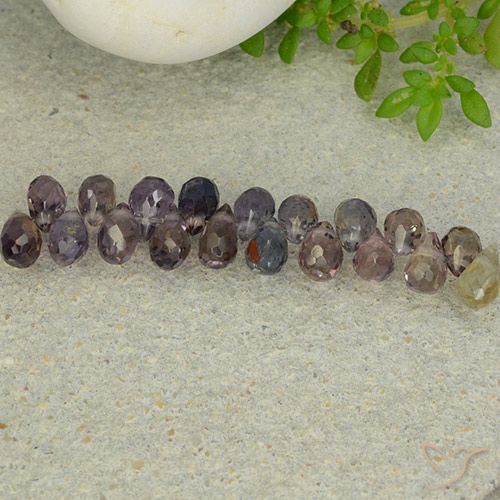 Zaffiro briolette da 4,6 ct, 4,3 mm dal Mozambico, Photo A