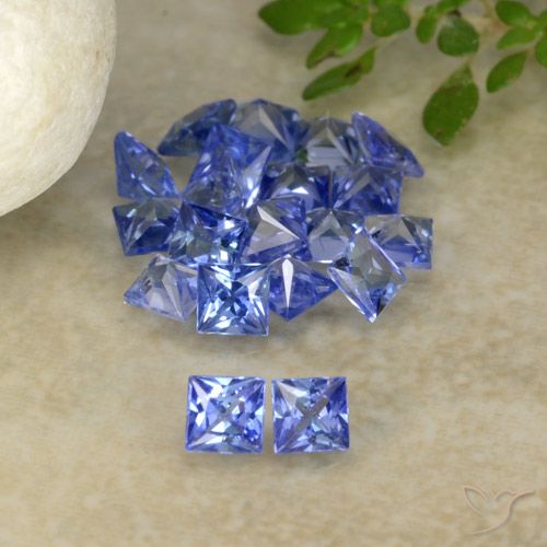 1.92ctw Natural Deep Purple Blue Sapphire, Square, VVS-VS