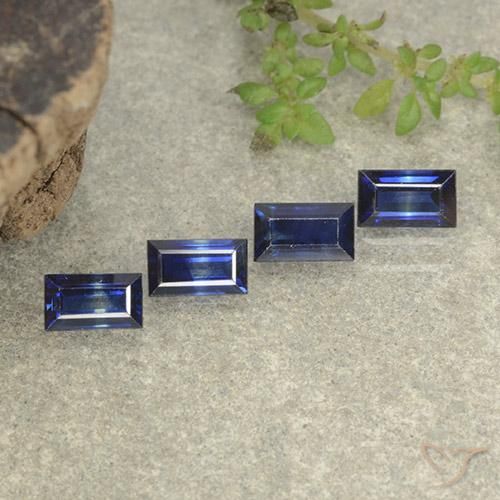 1.59ctw Natural Twilight Blue Sapphire, Baguette, VVS-VS