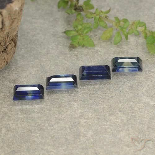 Sapphire Gemstones in 4.8 x 2.8 mm Size for Sale, Sapphire Stones in Twilight Blue Color