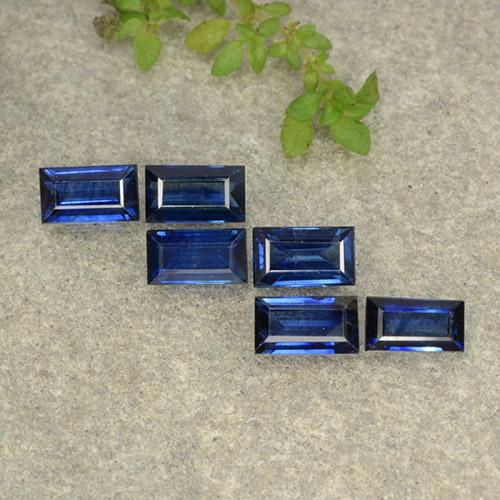 Twilight Blue Saphir Edelstein - 0.3ct Baquette Treppen-Schliff (ID: 482632)