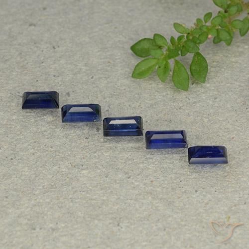 Sapphire Gemstones in 5 x 3 mm (calibrated) Size for Sale, Sapphire Stones in Twilight Blue Color